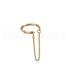 Alloy Curb Chain Cuff Earrings FS-WG8405F-01-3