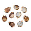 Dyed Natural Freshwater Shell Pendants SHEL-N032-234-3
