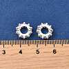 Brass Micro Pave Clear Cubic Zirconia Beads KK-K300-02D-S-3