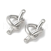 Brass Knot Connector Charms KK-S518-05P-2