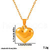 Elegant Stainless Steel Heart Pendant Necklaces for Women FR2108-2-3