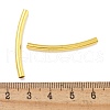 Brass Curved Tube Beads KK-B120-04A-G-3