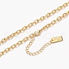 Brass Cable Chain Necklaces NJEW-H206-16G-1