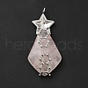 Natural Rose Quartz Pendants G-G870-03P-3