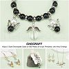 CHGCRAFT 60pcs 5 Style Electroplate Glass & ABS Plastic & Acrylic Pendants FIND-CA0004-19-4