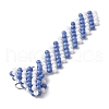 Father's Day Round Glass Seed Beaded Necktie Pendants PALLOY-MZ00731-4