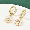 Brass Micro Pave Cubic Zirconia Hoop Earrings EJEW-S277-13G-A-2