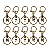 10Pca Iron with Zinc Alloy Keychain Clasps PW-WG98F39-01-1