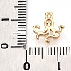 Brass Micro Pave Clear Cubic Zirconia Pendants KK-T075-38G-3