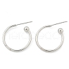 Brass Stud Earrings EJEW-L245-001P-4