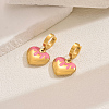 Stainless Steel Heart Hoop Earrings LM7209-1-2