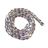 Electroplate Glass Beads Strands X-GLAA-G112-07G-2