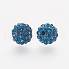 Polymer Clay Rhinestone Beads RB-K050-10mm-C17-2