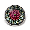 Round Glass Brooches FIND-Q096-01G-1