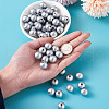 Spray Painted Natural Wood Beads WOOD-TA0002-25C-01-5