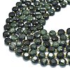 Natural Green Kambaba Jasper Beads Strands G-C116-A126-01-3