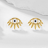 Elegant Minimalist S925 Sterling Silver Eye Stud Earrings MT5259-1-1