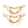 Brass Links Connectors ZIRC-I044-45G-1