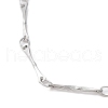 Non-Tarnish 304 Stainless Steel Bar Link Chain Bracelets BJEW-K226-07P-2