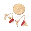 Brass Micro Pave Cubic Zirconia Stud Earrings EJEW-Z080-02G-02-5