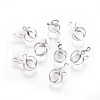 Tarnish Resistant 316 Surgical Stainless Steel Pendant Cabochon Settings STAS-I118-01P-02-1