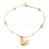 Rack Plating Brass Heart Pendant Necklaces for Women NJEW-C059-01G-02-1