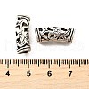 Hollow Tibetan Style Alloy Tube Beads TIBE-L008-33AS-3