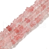 Cherry Quartz Glass Beads Strands G-G085-B08-01-1