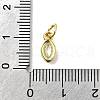 Brass Micro Pave Cubic Zirconia Pendants KK-Z102-06G-01-4
