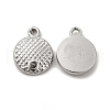 304 Stainless Steel Pendant Rhinestone Settings STAS-F290-09P-1