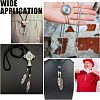 CHGCRAFT 8Pcs 2 Size Alloy Cord Ends FIND-CA0003-70-6