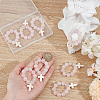 Round Dyed Natural Jade Pendants Decoration HJEW-OC00010-3