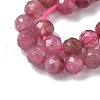 Natural Red Tourmaline Beads Strands G-RM250101-C11-4