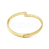 Rack Plating Brass Pave Clear Cubic Zirconia Hinged Bangles BJEW-G716-03G-3
