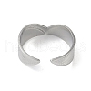 Non-Tarnish Stainless Steel V Shaped Cuff Rings RJEW-L114-01P-3