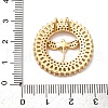 Brass Micro Pave Cubic Zirconia Pendants KK-U076-14G-A-3