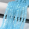 Imitation Jade Glass Beads Strands EGLA-YW0003-19B-07-2
