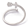 Brass Cuff Rings RJEW-P020-05P-3