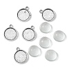 DIY Blank Tibetan Style Alloy Pendants Making Kit DIY-FS0005-80D-1