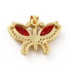 Brass Micro Pave Cubic Zirconia Pendants KK-B059-34G-B-2