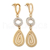 Vacuum Plating Golden 304 Stainless Steel Geometry Dangle Stud Earrings EJEW-D083-10C-G-1