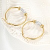 Fashionable and Elegant Stainless Steel Hoop Earrings WO5064-4