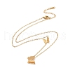 Ion Plating(IP) 304 Stainless Steel 3D Butterfly Pendant Necklace for Women X-NJEW-A004-27G-2