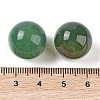 Natural Green Onyx Agate No Hole Sphere Beads G-K353-04D-27-2
