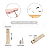   32Sets 4 Colors Zinc Alloy Cord Ends FIND-PH0003-66-5