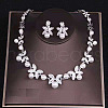 Alloy Rhinestone Earrings & Necklaces Sets FS-WG653B5-05-1