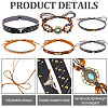 CRASPIRE 6Pcs 6 Styles Imitation Leather Southwestern Cowboy Hat Belt AJEW-CP0007-22-5