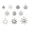100G Tibetan Style Alloy Pendants TIBEP-YW0001-39-1