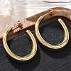 Oval 304 Stainless Steel Stud Earrings EJEW-A125-14G-2