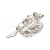Zinc Alloy Crystal Rhinestone Brooch JEWB-U010-04P-05-2